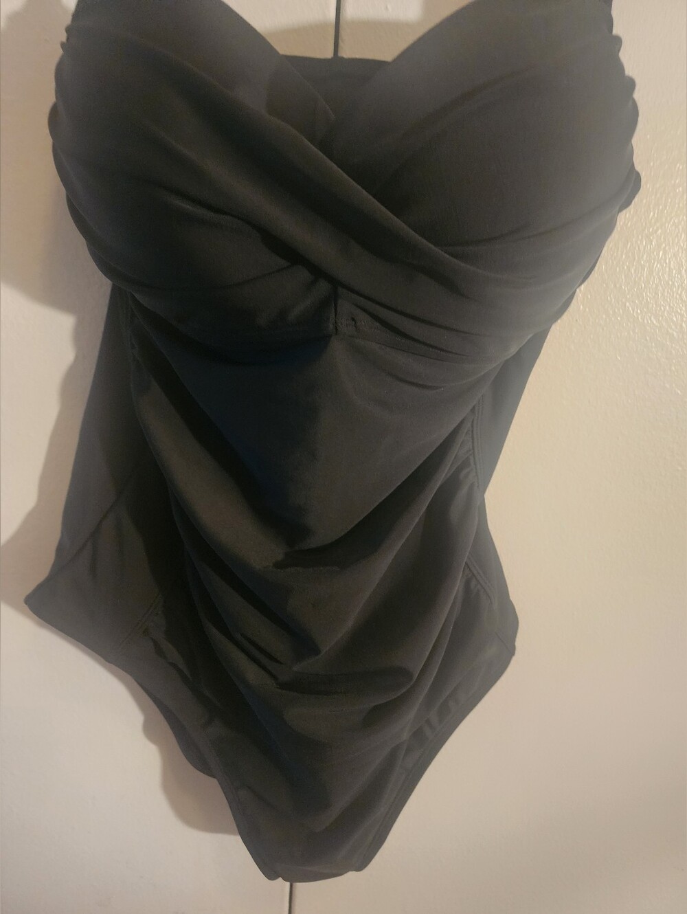 NWT Black Ruched Women's BATHING SUIT